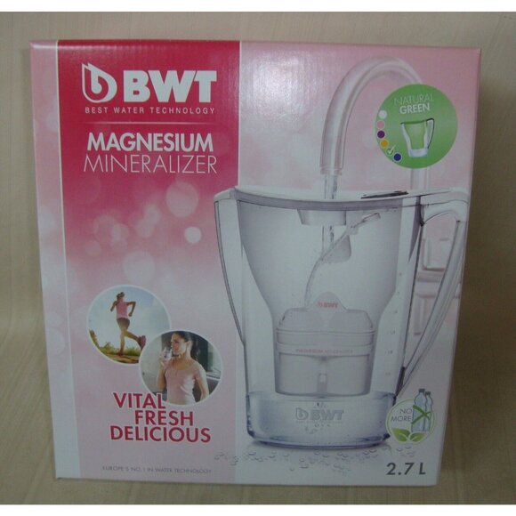 BWT Penguin 2.7 L Magnesium Mineralizer Drinking Water Filter Jug in GREEN NEW - Picture 2 of 12